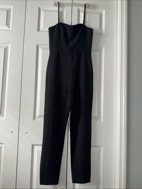 French Connection Black Slim-Strap Jumpsuit
